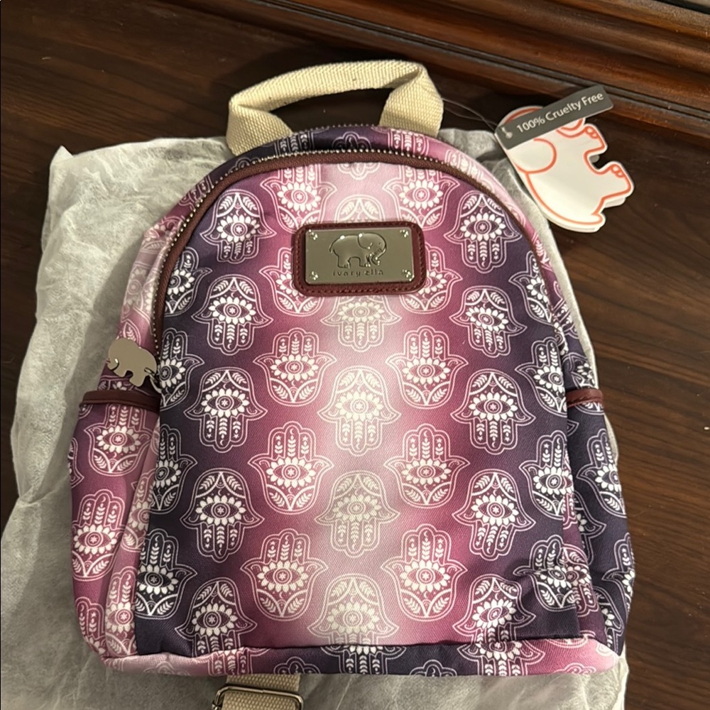 Ivory Ella Pink and Purple Ombre Backpack